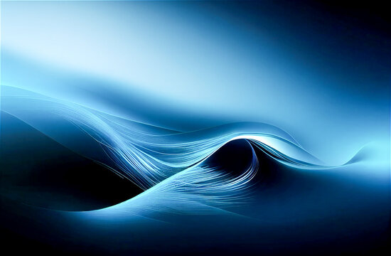 Abstract blue flow background