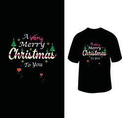 a very merry t shirt design