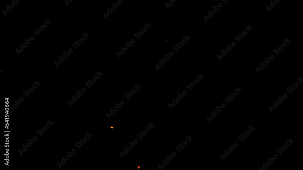 Poster animation of glow gold star particles explosion on black background. motion movement transition over