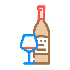 merlot red wine color icon vector. merlot red wine sign. isolated symbol illustration