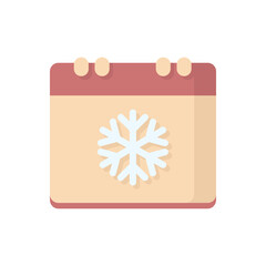 calendar flat style vector design icon