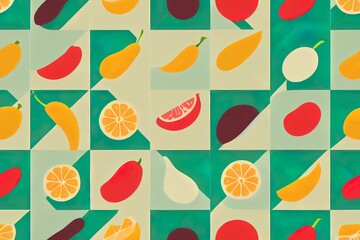 Supermarket grocery store food, drinks, vegetables, fruits, fish, meat, dairy, sweets market products goods seamless thin line icons background pattern. 2d illustrated illustration in linear simple
