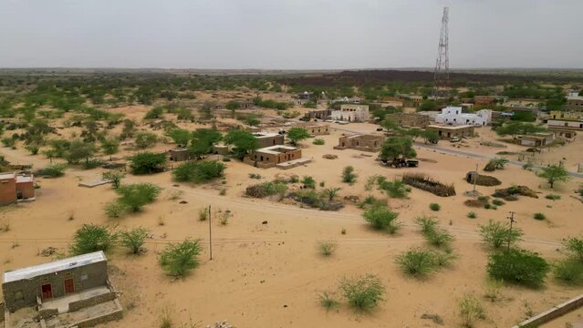 Rajasthan Desert Village - Drone Video 