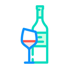 syrah red wine color icon vector. syrah red wine sign. isolated symbol illustration