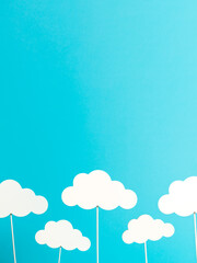 clouds on blue background
