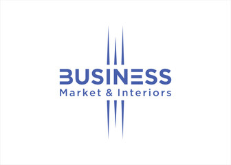 business logo design abstract simple concept for accounting company consulting interior design tax