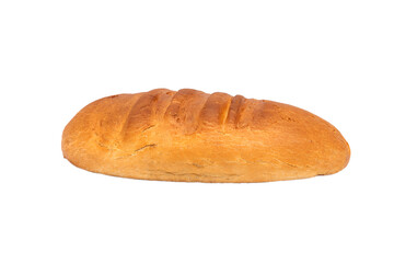Photo of a fresh loaf isolated on a white background