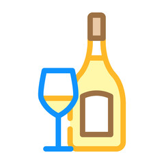 chardonnay white wine color icon vector. chardonnay white wine sign. isolated symbol illustration