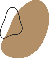 Abstract Organic Shape Vector Illustration