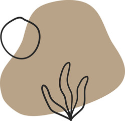 Abstract Organic Shape Vector Illustration