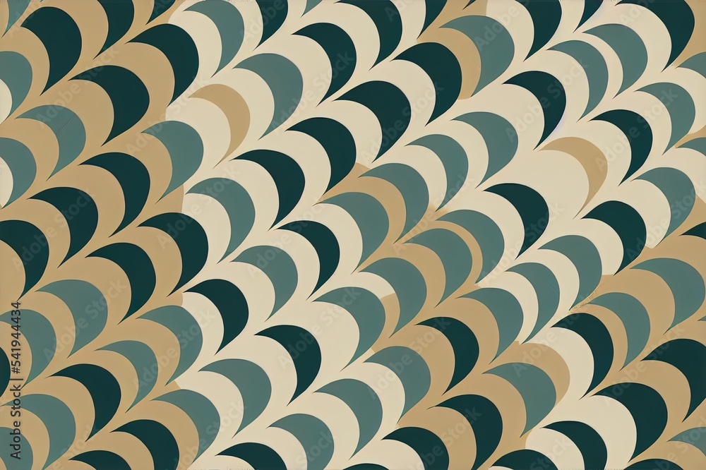 Poster decorative seamless geometrical pattern. abstract wallpaper with simple shapes and beautiful color p