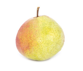Ripe pear isolated on white background.