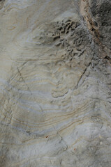Forms and marks on the rock. Integral Natural Reserve of Inagua. Gran Canaria. Canary Islands. Spain.