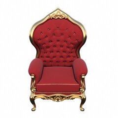 Fototapeta premium armchair isolated on white background, interior furniture, , 3D illustration, cg render