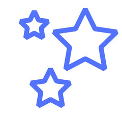 Obraz premium stars star night background line icon