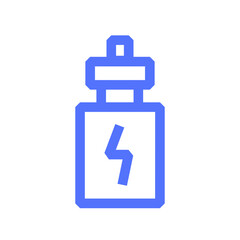 sports energy drink energy drink beverage bottle line icon