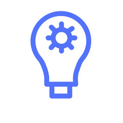 startup innovation concept idea technology bulb line icon