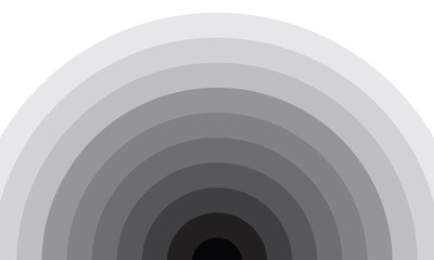 Abstract background. The half circle on the left is painted black with a white gradient.
With copy space.