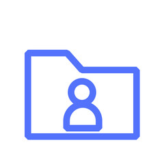 account data document file folder profile user line icon