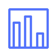 graph chart statistics analytics line icon