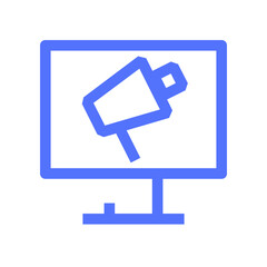 computer digital marketing monitor online speaker line icon