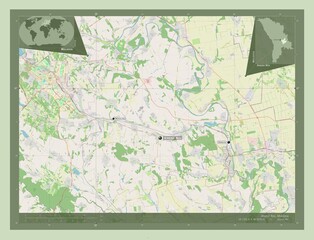 Anenii Noi, Moldova. OSM. Labelled points of cities