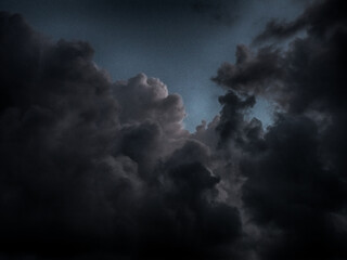Dark clouds sky