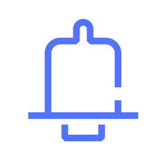 Obraz premium alarm bell education notification school line icon