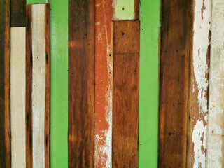 Painted old wood and plank wall texture for  colorful  background