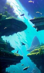 Drawing the underwater world