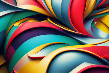 abstract colorful background generative ai digital illustration