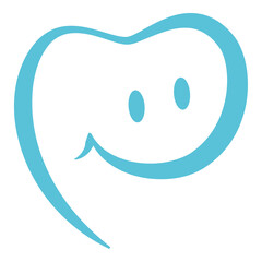Tooth and smile logo design template