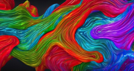 Abstract colorful fluids