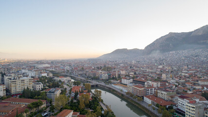 Aerial view of the City Hatay in Turkey 