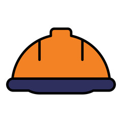 Concrete helm icon for your website, logo, app, UI, product print. Concrete helm concept flat. vector illustration icon.