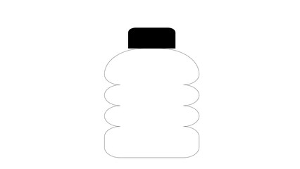 Water bottle icon, illustration sign symbol