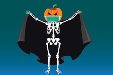 Happy Halloween banner template with halloween pumpkin and Halloween Elements, background. Website spooky,Background or banner Halloween template