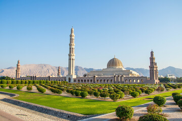 The Sultan Qaboos Grand Mosque is the largest mosque in Oman, located in the capital city of Muscat