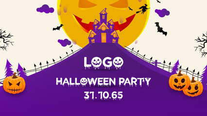 Halloween festival background for paste text decorate the site more