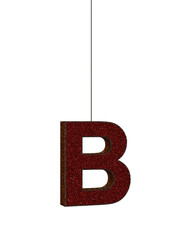 Fototapeta premium Red Gold Sparkling Glitter Ornament Text Typeface B