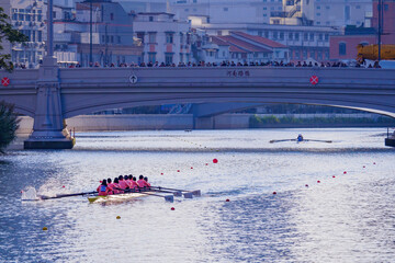 Obraz premium 2022 Shanghai Open Rowing Competition