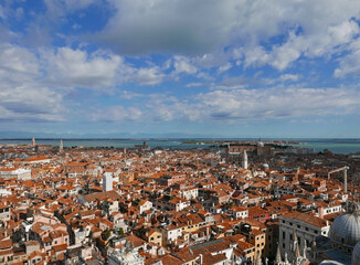 Obraz premium bellissima veduta aerea della meravigliosa città di venezia