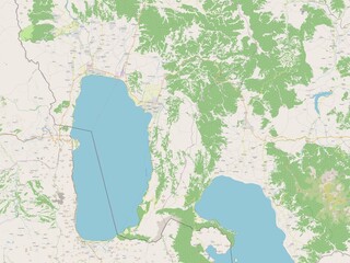 Fototapeta premium Ohrid, Macedonia. OSM. No legend
