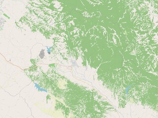 Obraz premium Radovis, Macedonia. OSM. No legend