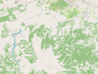 Naklejka premium Sopiste, Macedonia. OSM. No legend