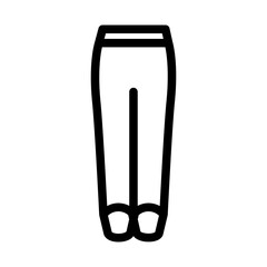 stirrup pants apparel line icon vector. stirrup pants apparel sign. isolated contour symbol black illustration