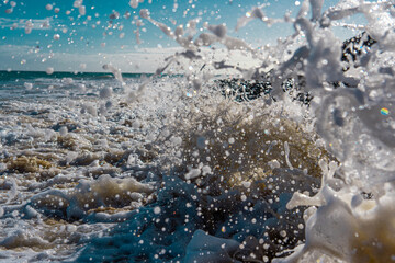Wasserkunst am Strand