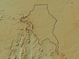 Mchinji, Malawi. Physical. No legend