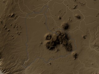 Mulanje, Malawi. Sepia. No legend