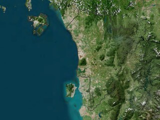 Kedah, Malaysia. High-res satellite. No legend - obrazy, fototapety, plakaty